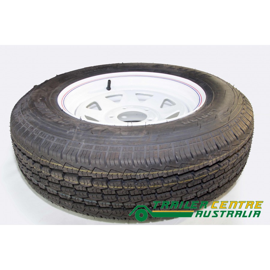 14" Tyre with Rim Fitted Ford stud pattern 185R14C for Trailer, Caravan