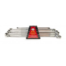 6Pc Extra long ring spanners set